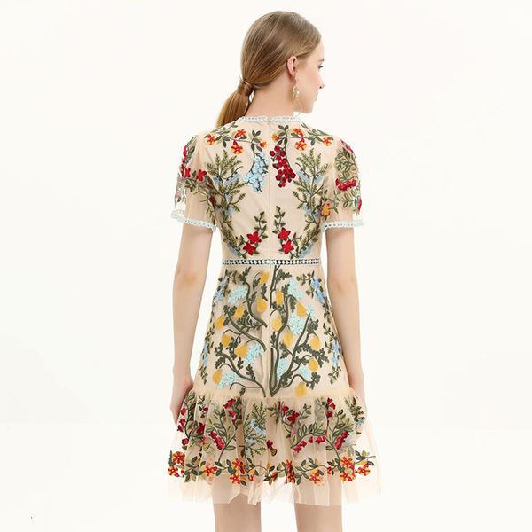 dress seqinyy luxury embroidered with colored flowers 2021 summer fashion design short sleeve mini enlargement, Black;gray
dress seqinyy luxury embroidered with colored flowers 2021 summer fashion design short sleeve mini enlargement, Black;gray