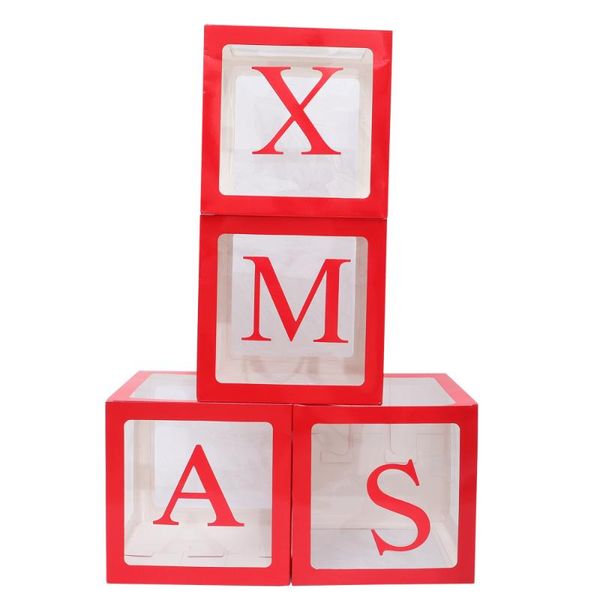 gift wrap 1 set xmas balloon boxes christmas cases party supplies