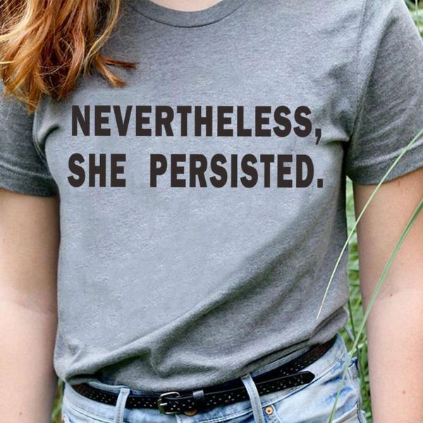 women's t-shirt nevertheless,she persisted letter print t shirt women short sleeve o-neck loose tshirt tee camisetas mujer, White
women's t-shirt nevertheless,she persisted letter print t shirt women short sleeve o-neck loose tshirt tee camisetas mujer, White