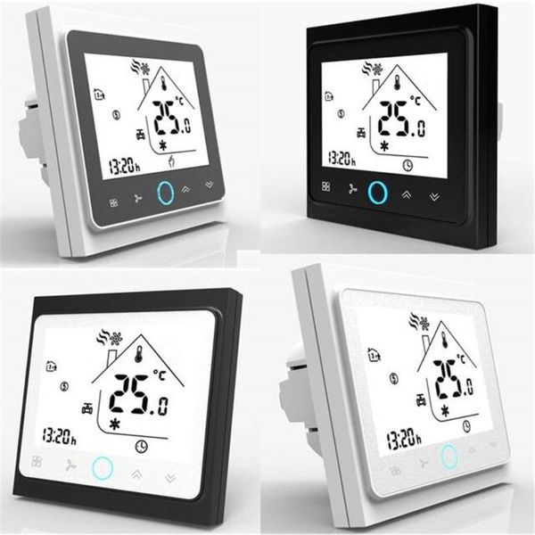 smart home control thermostat central air conditioner 4-pipe three wind speed temperature controller lcd fireproof shell touch screen
smart home control thermostat central air conditioner 4-pipe three wind speed temperature controller lcd fireproof shell touch screen