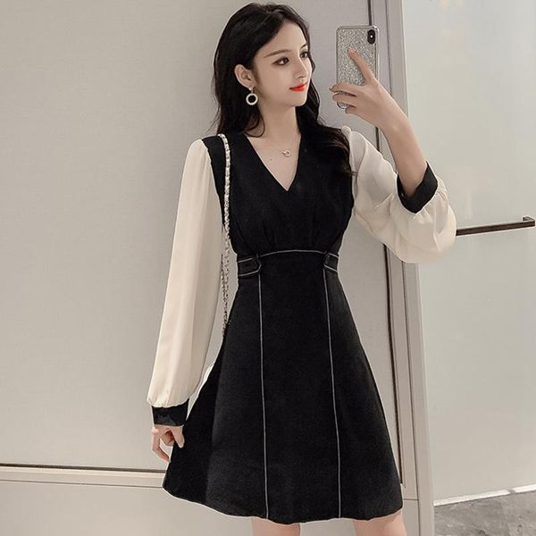 casual dresses arrival fashion patchwork formal dress women elegant temperament simple cute comfortable office lady fresh mini a-line, Black;gray
casual dresses arrival fashion patchwork formal dress women elegant temperament simple cute comfortable office lady fresh mini a-line, Black;gray