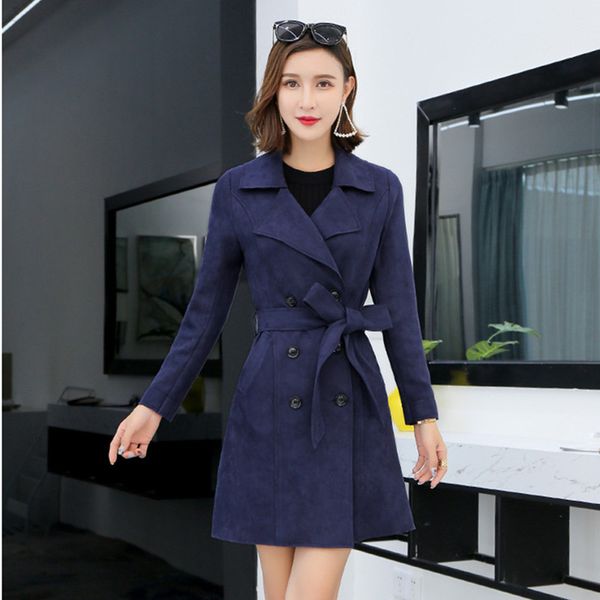 casual dresses fashion trench coat women suede windbreaker double breasted female spring autumn with belt office lady outerwear 7h, Black;gray
casual dresses fashion trench coat women suede windbreaker double breasted female spring autumn with belt office lady outerwear 7h, Black;gray