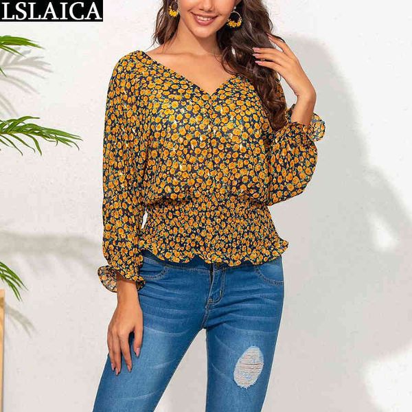 women shirts blouses fashion floral print long sleeve v neck female plus size autumn casual office lady blusas 210520, White
women shirts blouses fashion floral print long sleeve v neck female plus size autumn casual office lady blusas 210520, White