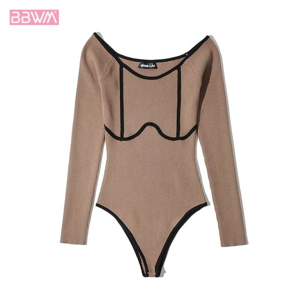 long-sleeved one-neck contrast color all-match slim fit womens jumpsuit fashion new knitted chic female bodysuit, Black;white
long-sleeved one-neck contrast color all-match slim fit womens jumpsuit fashion new knitted chic female bodysuit, Black;white