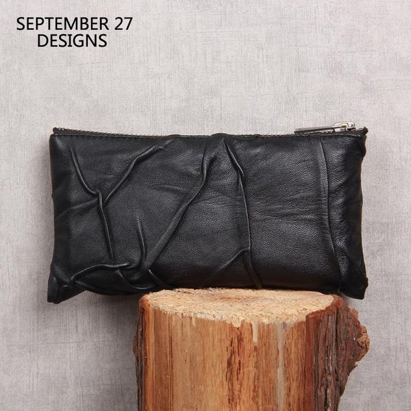 wallets mens genuine leather sheepskin women clutch handmade luxury simple long purses fashion phone wallet money bag coin purse, Red;black
wallets mens genuine leather sheepskin women clutch handmade luxury simple long purses fashion phone wallet money bag coin purse, Red;black