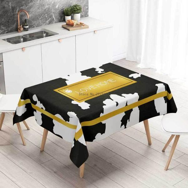 table cloth light luxury cow black and white spot pattern golden geometric tablecloth rectangular coffee dining el
table cloth light luxury cow black and white spot pattern golden geometric tablecloth rectangular coffee dining el