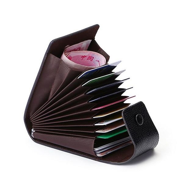 card holders 9 slots pocket organizer money phone coin bag fashion business leather wallet id holder name cards case, Brown;gray
card holders 9 slots pocket organizer money phone coin bag fashion business leather wallet id holder name cards case, Brown;gray