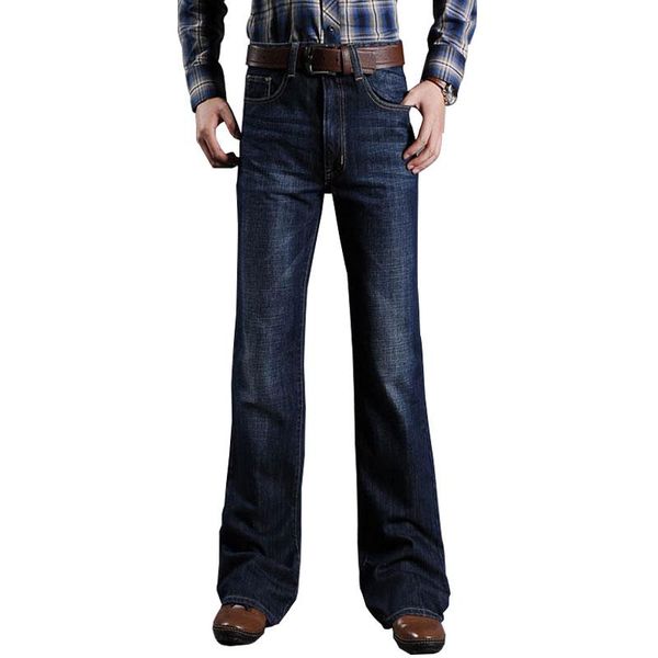 mens high waist big boot cut classic denim slightly flare deep blue jeans trousers men's
mens high waist big boot cut classic denim slightly flare deep blue jeans trousers men's