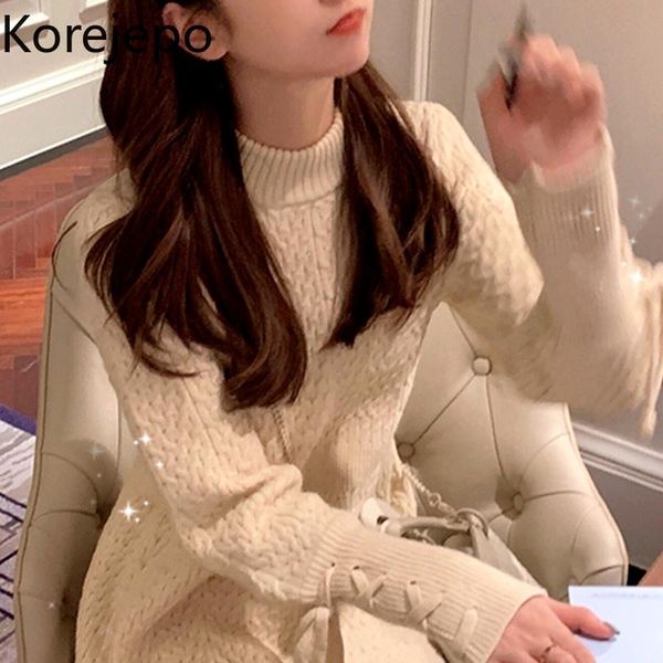 casual dresses korejepo women sweater dress 2021 autumn winter bottoming waist thin temperament half-high collar knitted short, Black;gray
casual dresses korejepo women sweater dress 2021 autumn winter bottoming waist thin temperament half-high collar knitted short, Black;gray