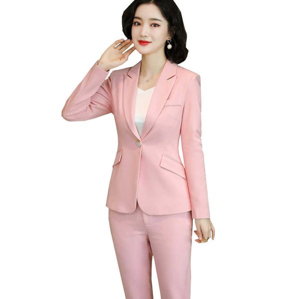 red dark blue black women pant suit for office lady two pieces set size s-4xl formal work career blazer coat with 210930, White
red dark blue black women pant suit for office lady two pieces set size s-4xl formal work career blazer coat with 210930, White