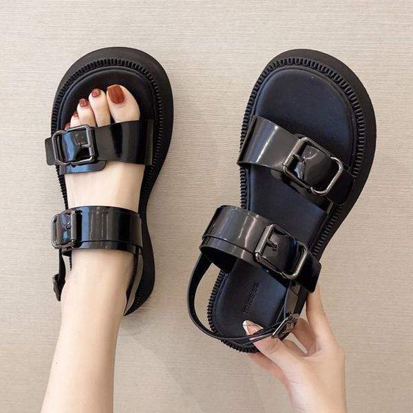 sandals women's in summer 2021 roman retro heightening thick soled shoes black straight buckle beach
sandals women's in summer 2021 roman retro heightening thick soled shoes black straight buckle beach