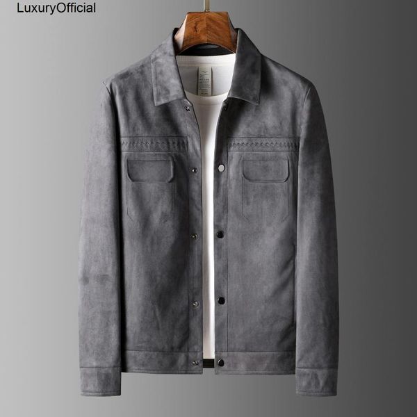 men's jackets handsome style high-end comfortable elastic suede jacket autumn casual lapel short coat, Black;brown
men's jackets handsome style high-end comfortable elastic suede jacket autumn casual lapel short coat, Black;brown