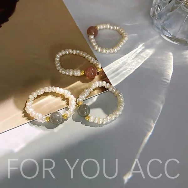 dongdamen freshwater pearl hand made elastic net red with fresh natural stone ring, Silver
dongdamen freshwater pearl hand made elastic net red with fresh natural stone ring, Silver