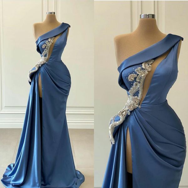 2023 prom dresses one shoulder keyhole sheath evening gowns silver crystal beads high side split custom sweep train formal vestidos de novia, Black
2023 prom dresses one shoulder keyhole sheath evening gowns silver crystal beads high side split custom sweep train formal vestidos de novia, Black