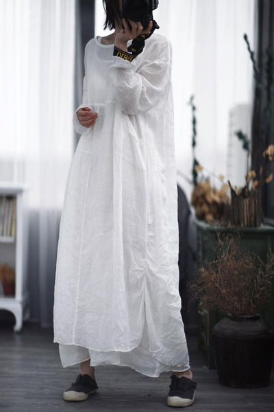 casual dresses women ramie white dress ladies simple 2 pieces(outside dresss+inside spaghetti strap dress) female loose 2021, Black;gray
casual dresses women ramie white dress ladies simple 2 pieces(outside dresss+inside spaghetti strap dress) female loose 2021, Black;gray