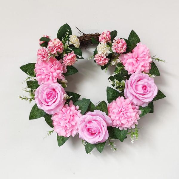 decorative flowers & wreaths artificial pink wreath home decor outdoor party supplies garland for wedding decoration
decorative flowers & wreaths artificial pink wreath home decor outdoor party supplies garland for wedding decoration