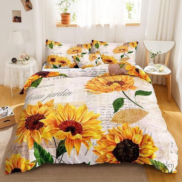 bedding sets yellow sunflowers duvet cover set flowers pattern printed floral quilt bed for adults kids twin//king
bedding sets yellow sunflowers duvet cover set flowers pattern printed floral quilt bed for adults kids twin//king