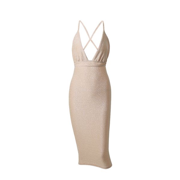 paris girl summer backless women's gold silk deep v-neck halter bodycon dress long elegant vestidos 210524, Black;gray
paris girl summer backless women's gold silk deep v-neck halter bodycon dress long elegant vestidos 210524, Black;gray