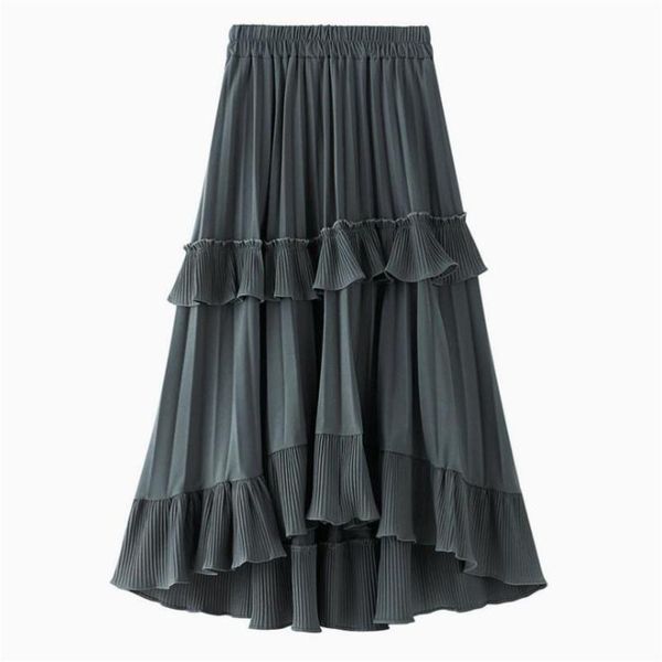 skirts autumn pleated skirt 2021 high waist irregular hem flouncing women long jx8229 saia white faldas jupe femme, Black
skirts autumn pleated skirt 2021 high waist irregular hem flouncing women long jx8229 saia white faldas jupe femme, Black