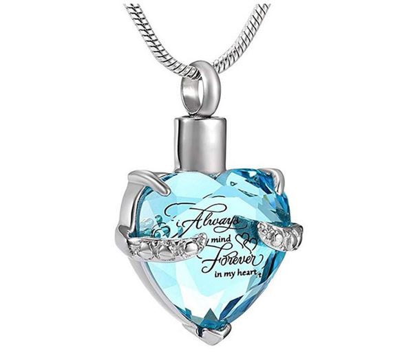 pendant necklaces "always on my mind forever in heart" birthstone necklace heart ashes keepsake urn eternity close to me, Silver
pendant necklaces "always on my mind forever in heart" birthstone necklace heart ashes keepsake urn eternity close to me, Silver