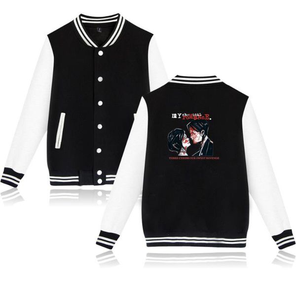women's jackets my romance baseball bomber jacket men women sweatshirt black parade punk emo rock casual hoodies, Black;brown
women's jackets my romance baseball bomber jacket men women sweatshirt black parade punk emo rock casual hoodies, Black;brown