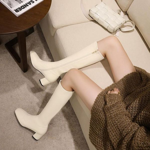 boots 2021 white women's autumn and winter thick heel thin high tube knee riding large, Black
boots 2021 white women's autumn and winter thick heel thin high tube knee riding large, Black