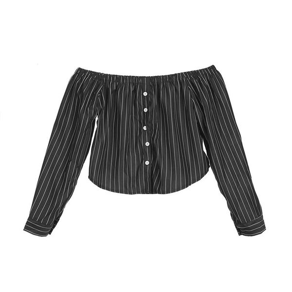 summer off shoulder striped shirt fashion long sleeve irregular buttons casual blouse female ol streetwear women's blouses & shirts, White
summer off shoulder striped shirt fashion long sleeve irregular buttons casual blouse female ol streetwear women's blouses & shirts, White