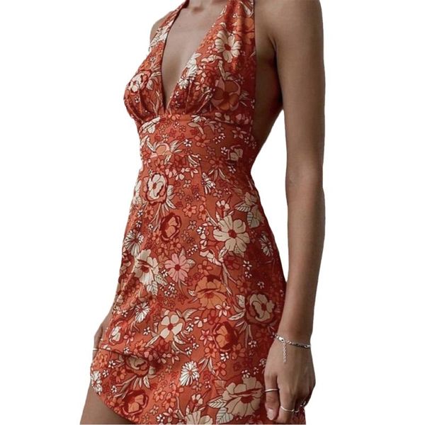 casual dresses women backless dress floral printed pattern deep v-neck sleeveless, Black;gray
casual dresses women backless dress floral printed pattern deep v-neck sleeveless, Black;gray