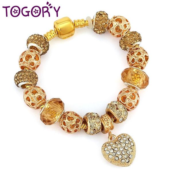charm bracelets vintage gold color with crystal heart pendant & glass beads brand for women jewelry gift drop, Golden;silver
charm bracelets vintage gold color with crystal heart pendant & glass beads brand for women jewelry gift drop, Golden;silver