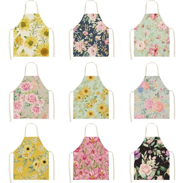 aprons creative flower priinting women kitchen cooking oil-proof cotton linen antifouling chef apron 68*55cm 0161
aprons creative flower priinting women kitchen cooking oil-proof cotton linen antifouling chef apron 68*55cm 0161