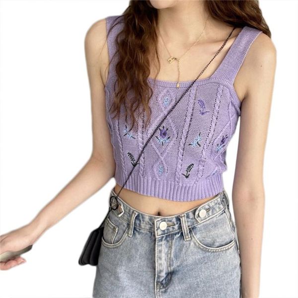 women's swimwear women crochet knit crop tank floral embroidery camisole beach sweater vest, White;black
women's swimwear women crochet knit crop tank floral embroidery camisole beach sweater vest, White;black