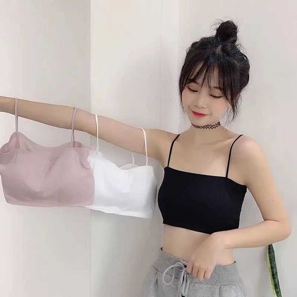summer ice silk wrap chest anti light underwear korean version bra bottom suspender vest women wear thin, White
summer ice silk wrap chest anti light underwear korean version bra bottom suspender vest women wear thin, White