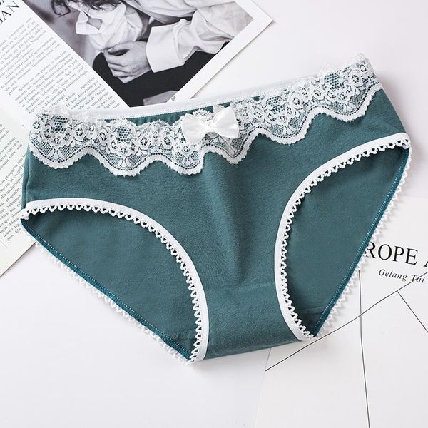 women's panties cotton antibacterial underwear japanese girls lace cute comfortable briefs, Black;pink
women's panties cotton antibacterial underwear japanese girls lace cute comfortable briefs, Black;pink
