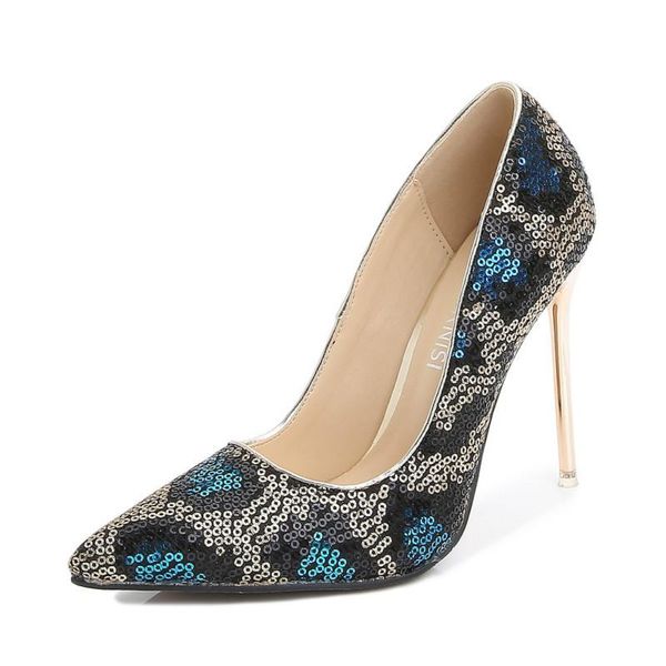 fashion glitter heels designers women pumps thin high charm pointed toe gorgeous blue red dress shoes, Black
fashion glitter heels designers women pumps thin high charm pointed toe gorgeous blue red dress shoes, Black
