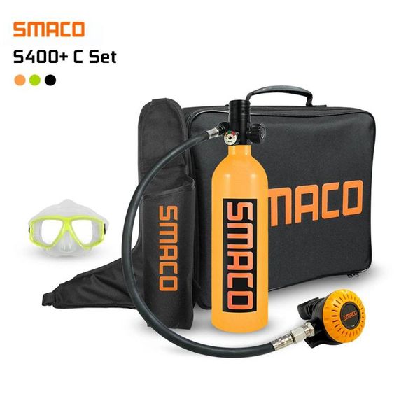 diving accessories smaco s400 plus set 1l mini scuba cylinder oxygen tank with upgraded breathing valve adapter outdoor handbag 
diving accessories smaco s400 plus set 1l mini scuba cylinder oxygen tank with upgraded breathing valve adapter outdoor handbag