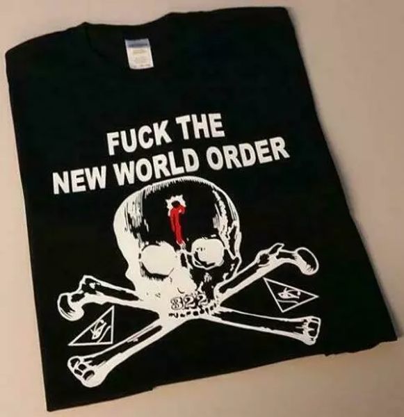 f**k the new world order nwo skull with blood t shirt tee protest, White;black
f**k the new world order nwo skull with blood t shirt tee protest, White;black