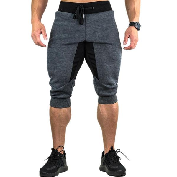 summer men's knee shorts solid color stitching jogging sports pants fitness bermuda brand casual, White;black
summer men's knee shorts solid color stitching jogging sports pants fitness bermuda brand casual, White;black