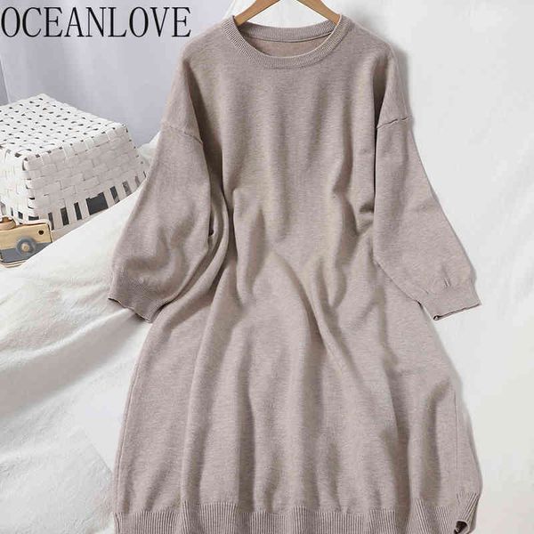 solid women dress fashion autumn winter knitted casual robes elegant vestidos simple sweater dresses 18400 210415, Black;gray
solid women dress fashion autumn winter knitted casual robes elegant vestidos simple sweater dresses 18400 210415, Black;gray