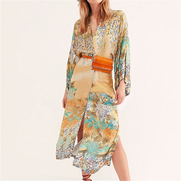bohemian printed long kimono cardigan white cotton blouse summer beachwear clothing plus size women shirts female n843 210416, White;black 
bohemian printed long kimono cardigan white cotton blouse summer beachwear clothing plus size women shirts female n843 210416, White;black