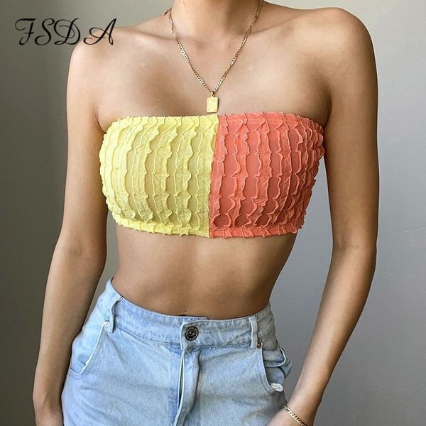 2021 patchwork knit strapless crop women y2k summer sleeveless backless off shoulder tank, Black;white
2021 patchwork knit strapless crop women y2k summer sleeveless backless off shoulder tank, Black;white