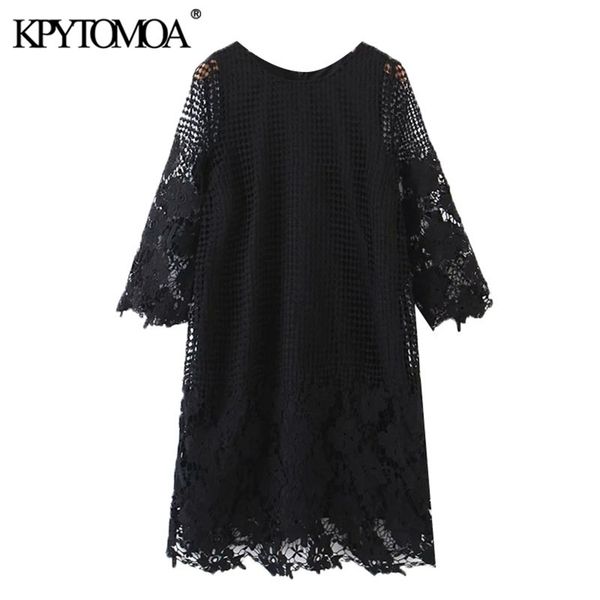women chic fashion semi-sheer lace trim mini dress vintage short sleeve with lining female dresses vestidos mujer 210420, Black;gray
women chic fashion semi-sheer lace trim mini dress vintage short sleeve with lining female dresses vestidos mujer 210420, Black;gray