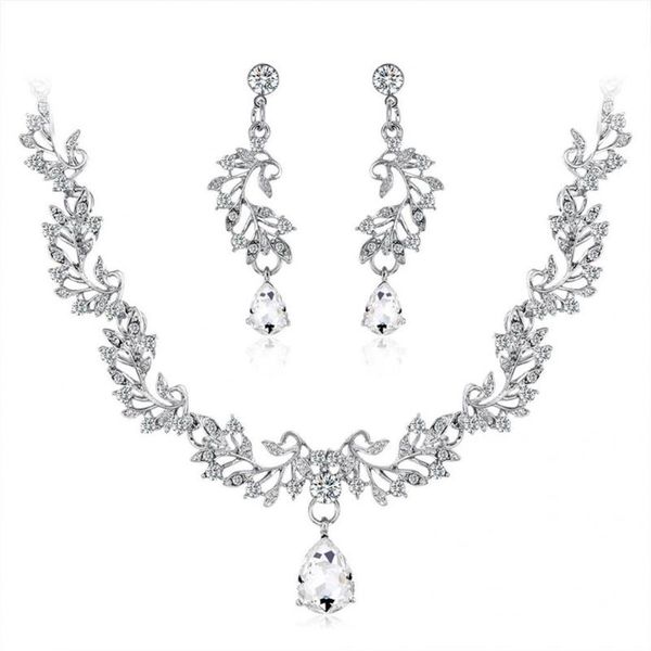 earrings & necklace female 1 set trendy shiny lightweight jewelry skin-friendly bridal leaf for cosplay, Silver
earrings & necklace female 1 set trendy shiny lightweight jewelry skin-friendly bridal leaf for cosplay, Silver