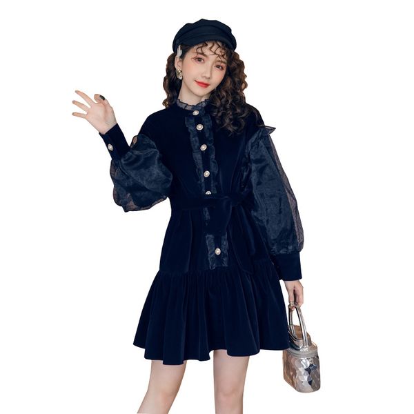 navy blue high-end dresses women long sleeve ruffles button above knee short dress mini lace puff sleeve vestidos plus size 210412, Black;gray
navy blue high-end dresses women long sleeve ruffles button above knee short dress mini lace puff sleeve vestidos plus size 210412, Black;gray