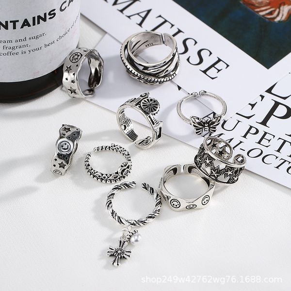 ring korean east gate smile chain english thai silver women's fashion personality design open hand jewelry
ring korean east gate smile chain english thai silver women's fashion personality design open hand jewelry