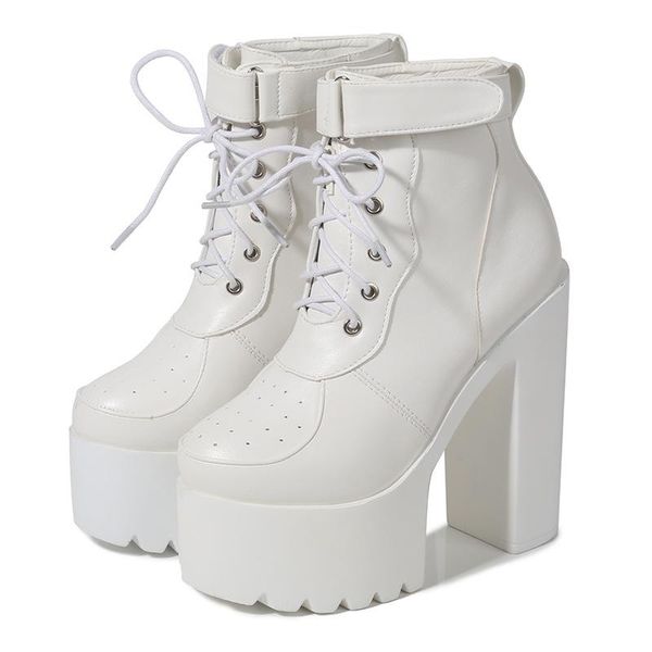 boots 14cm thick heel soled waterproof platform super high stage shoes breathable women's, Black
boots 14cm thick heel soled waterproof platform super high stage shoes breathable women's, Black