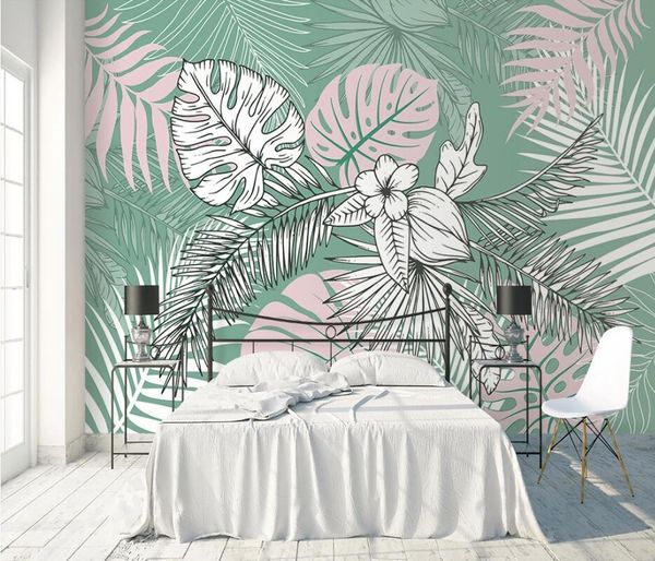 wallpapers ainyoousem fresh hand painted tropical plant background wall papier peint papel de parede wallpaper 3d stickers
wallpapers ainyoousem fresh hand painted tropical plant background wall papier peint papel de parede wallpaper 3d stickers