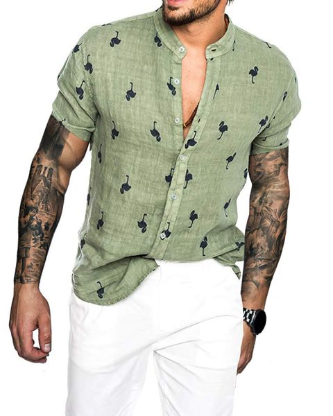 men's shirts 2021 casual short sleeve shirt 3d printing cotton hemp vertical collar, White;black
men's shirts 2021 casual short sleeve shirt 3d printing cotton hemp vertical collar, White;black
