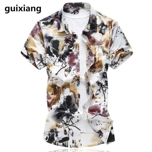 summer style shirt men's casual printing short sleeves shirts men cotton and silk dress, White;black
summer style shirt men's casual printing short sleeves shirts men cotton and silk dress, White;black