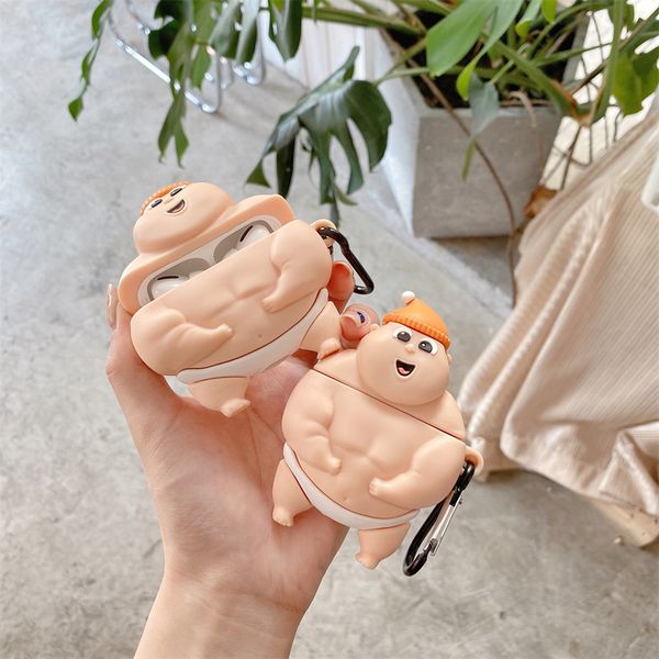 new spoof earphone cases for airpods 1 2 pro cool silicone cute anime fat boy sumo wrestler headphone protective cover accessories 
new spoof earphone cases for airpods 1 2 pro cool silicone cute anime fat boy sumo wrestler headphone protective cover accessories