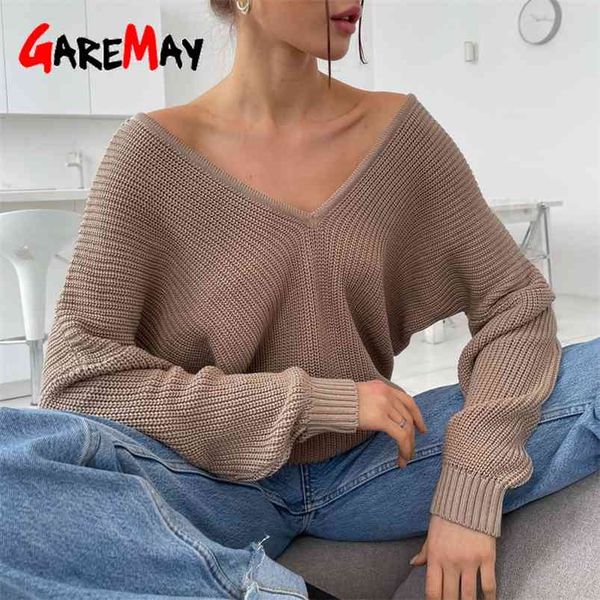 women's oversize sweater knitted autumn winter v neck blue thick knit jumper long sleeve white warm sweaters for women 210805, White;black
women's oversize sweater knitted autumn winter v neck blue thick knit jumper long sleeve white warm sweaters for women 210805, White;black